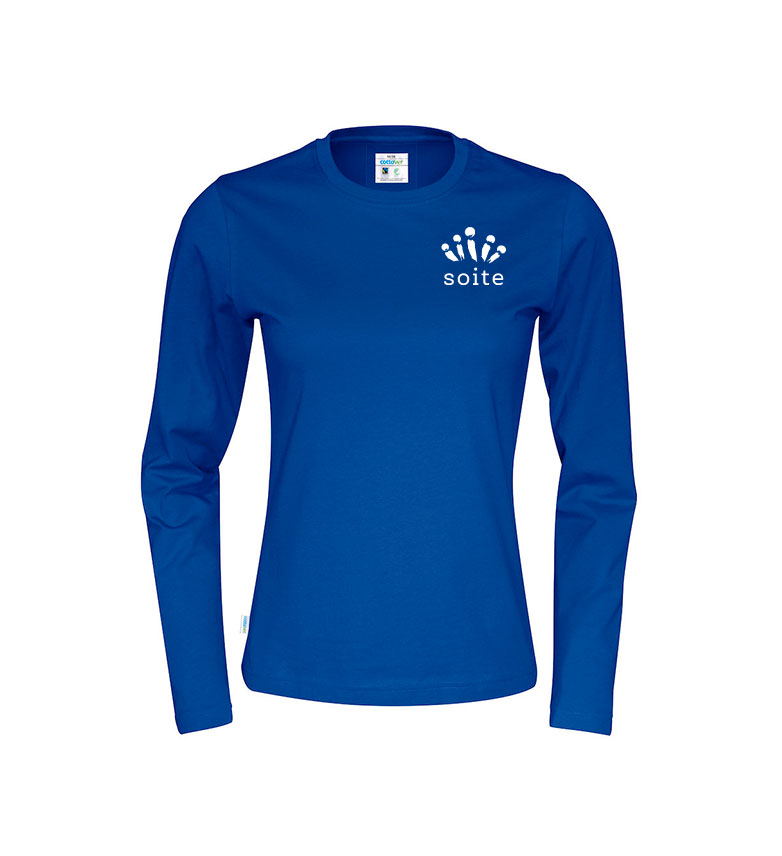 Soite_Cottover_pitkahihainen_t-paita_naiset_sininen