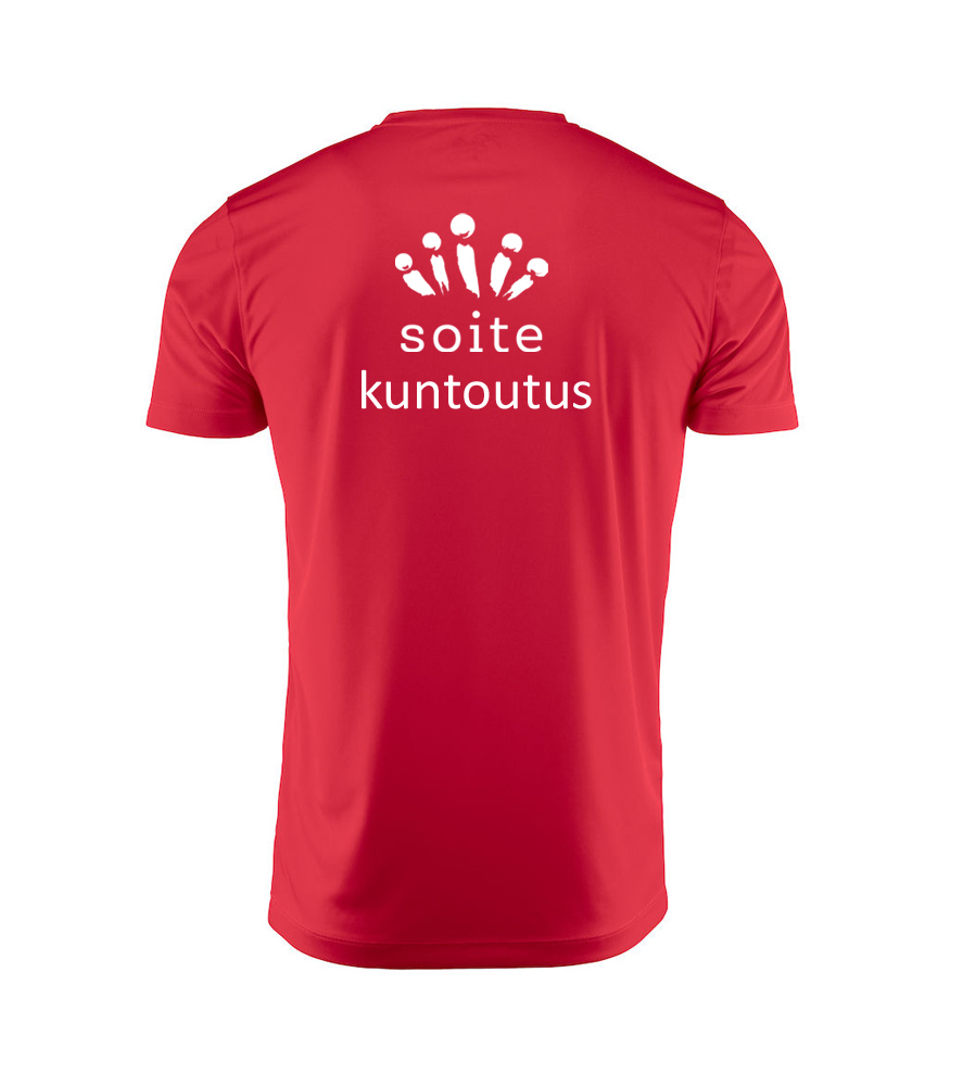 Tekninen t-paita punainen selkä M