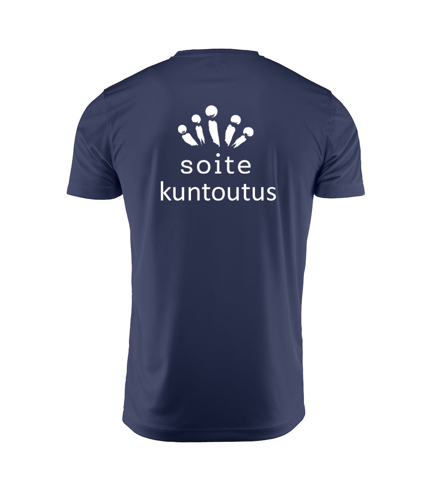 Tekninen t-paita tummansininen selkä M