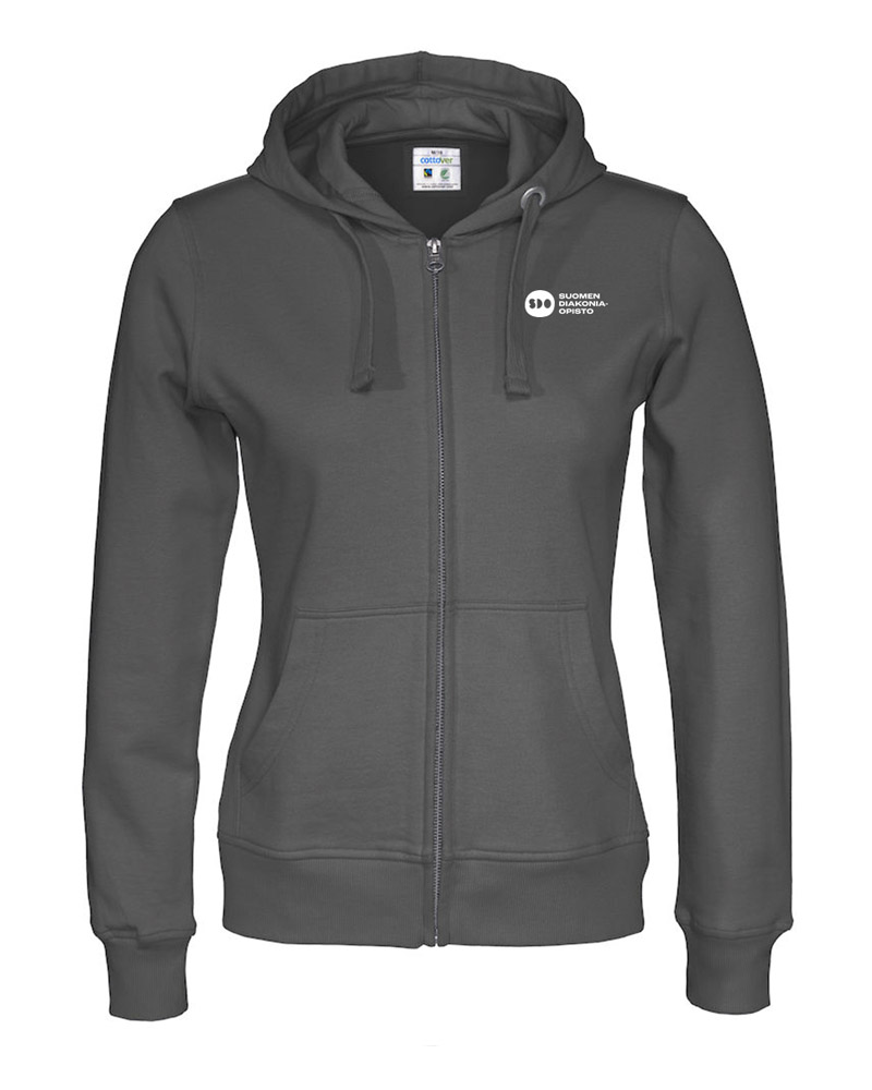 Vetoketjuhuppari-harmaa