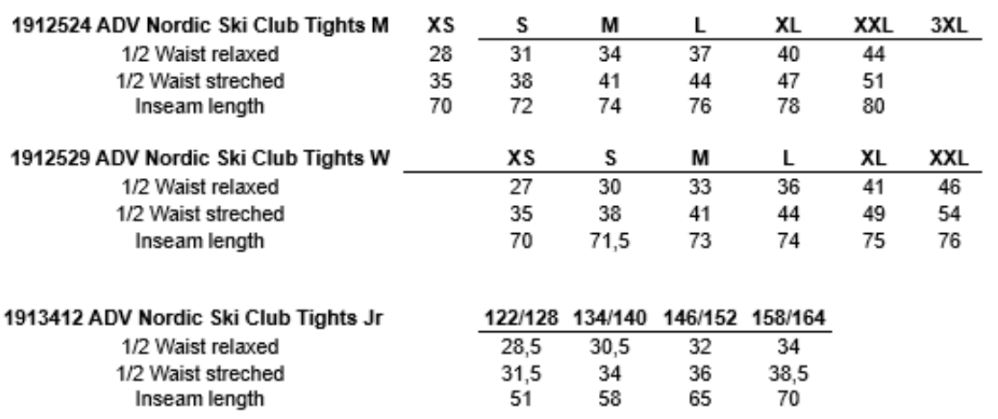 ADV Nordic Ski Club Tights